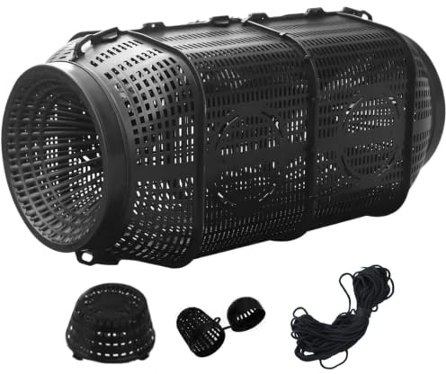 Nasse A Poisson - Nasse A Ecrevisses | Piège À Vairons Portable | Anguilles Filets De Pêche Et Corde En Nylon De 6 Mètres | Équipement De Plein Air Pour Crevettes Écrevisses Homards Anguilles