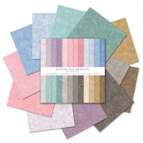 Scrapbook Papel Colorido 24 Hojas Papel para Manualidades con Patrón Papel Decorativo de Doble Cara Papel de Diseño Colorido Papel Decoupage Papel para Artesanías Papel Dibujo Agua Patrón Cartón