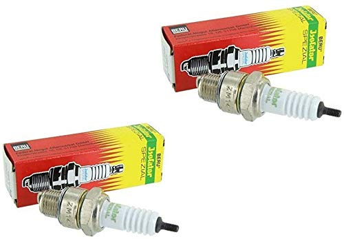 Isolator 2x Zündkerze M14-225 Beru passend für Oldtimer wie Wartburg, Trabant, MZ, Simson, AWO