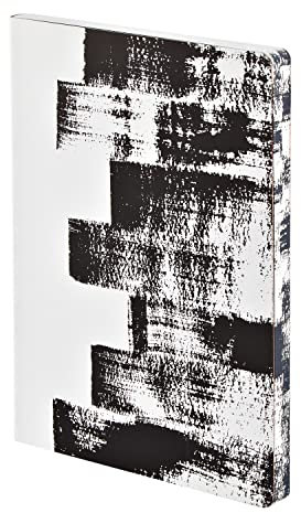 Nuuna Notizbuch A5+ | Savage L Light - Stroke | Dotted Journal | 3,5mm Punktraster | 176 nummerierte Seiten | 120g Premium-Papier | Leder weiß | nachhaltig produziert in Deutschland