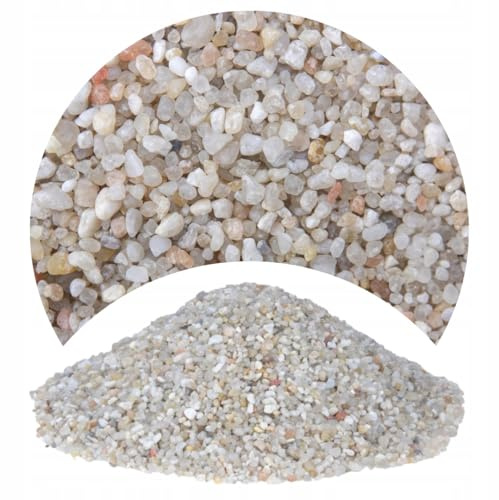TM Aquatix Aquarium Sand Natural Fish Tank Gravel Plant Substrate (2kg, Light 2-3mm)
