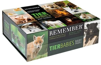 Remember 44 Tierbabies in der Magnetbox Gedächtnisspiel