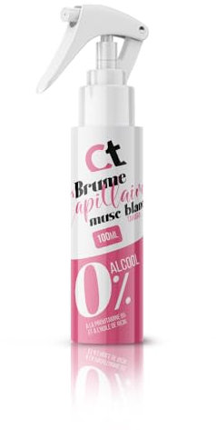 Soin cheveux Musc Tahara | Parfum cheveux femme musc Blanc| Brume capillaire 100ml | Brume cheveux sans alcool | Provitamine B5 | Ingrédients d'origine naturelle