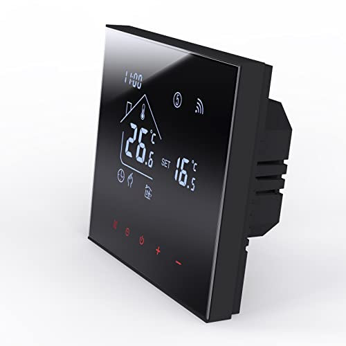 MincoHome Termostato inteligente para ahorrar energía, WiFi, termostato digital para habitación, calefacción por suelo radiante, controlador de temperatura, compatible con Amazon Alexa, Google
