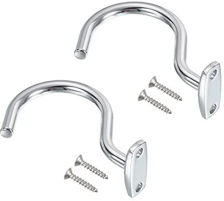 PATIKIL 2 Paquet Pont Bâton et Bille Grille crochues Argent