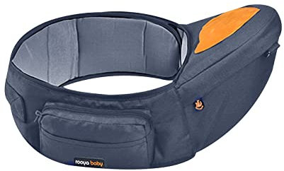 SONARIN Ergonomischer Baby Hüftsitz,Multifunktionaler Leichter Verstellbarer Taille Hocker Babytrage Hipseat Hüfttrage Bauchtragen mit Seitentasche für Baby Kleinkinder 0-36 Monaten(Grau)