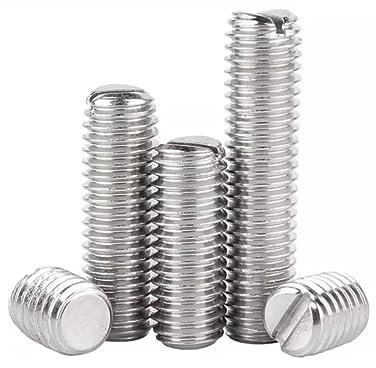 SYDARSYN Viti Senza Testa con Intaglio in Acciaio Inox Viti Grani Viti a Macchina M6x10mm (10 pz)