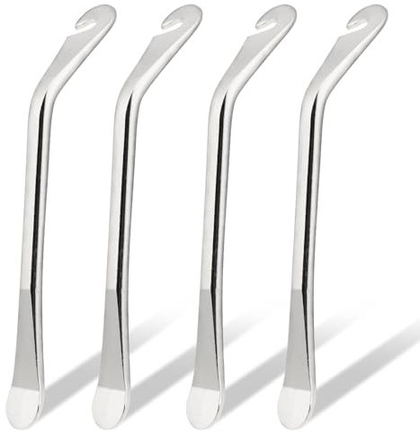 Reifenheber Fahrrad, 4 Stück Fahrrad Metall Reifenheber Fahrrad Montierhebel Fahrrad Reifen Werkzeug Fahrrad Tyre Levers Montierhebel Fahrradreifen Reparatur Reifenwechsel Werkzeug Set (Silber)