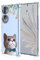 ILING Case for Honor 70 5G, Ultra Thin Elegant Flower and Cute Cartoon Pattern Design Transparent Shockproof Soft Silicone TPU Bumper Women Girls Cover (Cat)