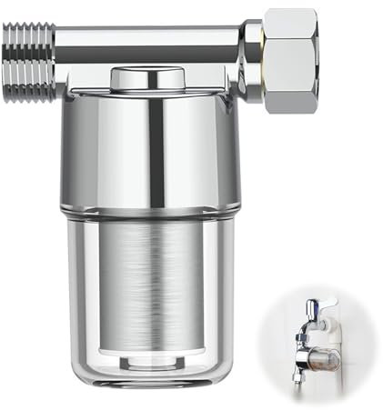 JDBlissful Filtro Anticalcare Doccia, Pre-Filtro del Rubinetto Della Doccia, Rame Puro, Filtro in Acciaio Inossidabile, Filtro anticalcare per Connettori, per Bagno, Cucina, Scaldabagni