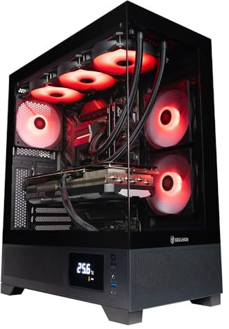 BREUNOR TITAN - PC Gaming Ryzen 7 9800X3D 8 Core fino a 5.20GHz, RTX 5080 16Gb, SSD NVMe 2000Gb, RAM 32GB DDR5 6000MHz, Dissipatore a liquido 360mm, Windows 11 Pro, Pc da gaming