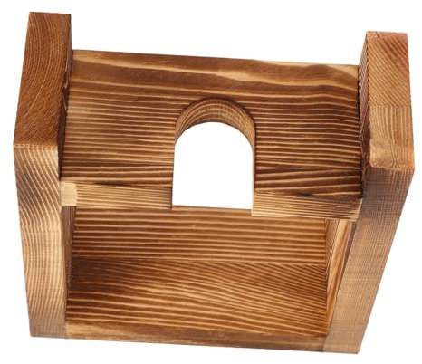 Vaguelly Vintage Plant Holder Desktop Hydroponic Vase Wooden Stand Air Plant Decor for Office