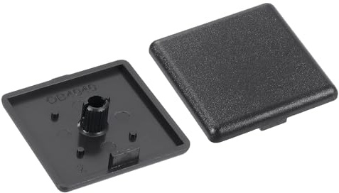 sourcing map 6Pcs Extruded End Cap Nylon, 40x40mm T-Slot Aluminum, Black | Profile 4040 European Standard End Cap Extrusion Plug for Trolley, Fish Tank Rack