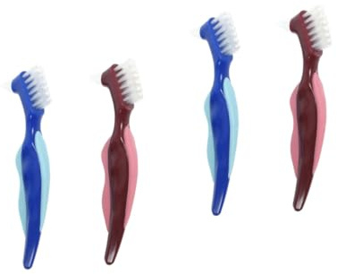 VALICLUD 2 ensembles Brosse De Nettoyage Pour Prothèses Dentaires Brosse À Dents Pour Poils Nettoyante s À Dents Ultra Nettoyantes Pour Prothèses Dentaires 2 pièces * 2