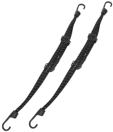 STOBAZA 2pcs Luggage Straps Elastic Cam Buckle Tie down Straps for Motorcycle Helmet Holder Adjustable Bungee Cords Hooks for Bike Handlebar Use