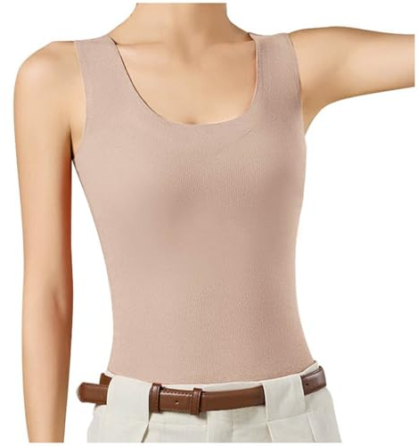 Générique Vetement Chaud Femme Débardeur Soutien Gore Polaire Épais Chaud sans Bralette sous Couche