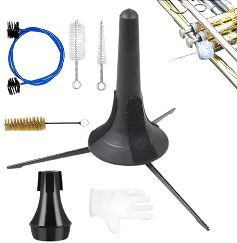Trompeten-Reinigungsset, Musikinstrument-Restaurierungswerkzeug, Musikinstrumenten-Wartungspflegezubehör, für Studenten, Enthusiasten, Anfänger, Darsteller, Musikspieler