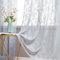 MIULEE Gardinen Spitze-Wunderschöne Grau Blumen Bestickte Spitzengardinen, 2er Set Transparent Vorhang Spitze Vintage, Voile Spitzenvorhänge mit Ösen für Wohnzimmer Schlafzimmer Dekor, 2X H225xB150cm