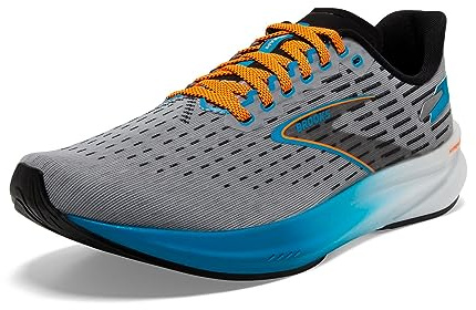 Brooks Herren Hyperion Sneaker, Grey/Atomic Blue/Scarlet, 46 EU