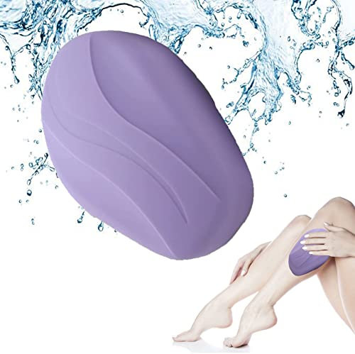 Depilatore di Cristallo,Depilatore Per In Vetro Nano,Rimozione Fisica Dei Capelli Indolore,Riutilizzabile Epilatore Nano Cristalli,Strumento di Depilazione per Corpo,Gambe,Braccia e Schiena (Viola)