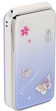 Septpenta Entsperrtes 2G Klapptelefon, Dual SIM Klapptelefon mit 2,4 Zoll Bildschirm und 6800 mAh Akku, SOS Funktion, Großen Tasten und Schlüssel LED Licht für Alte Menschen und Kinder(Lila EU)