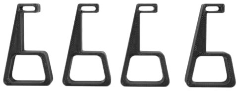 VELATEMOR Patas de Refrigeración para Consola de Juegos para Accesorios de Consola PS 4, Soporte de Elevación para PS 4 Slim, Soporte Horizontal para Consola de 4 Uds. (Black)