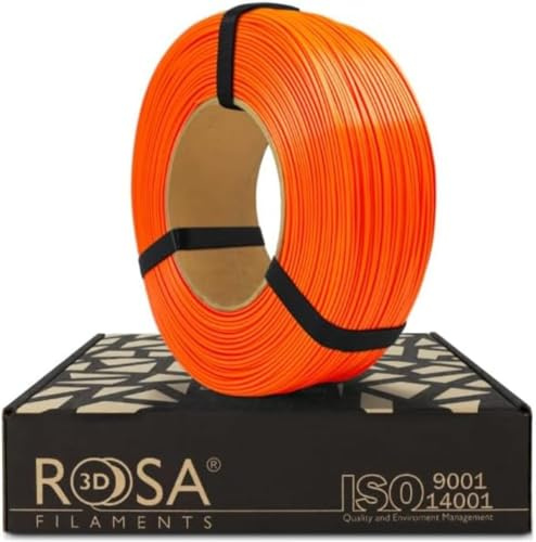 ROSA3D PETG HS Filament 1.75 mm für 3D Drucker, PETG Saftige Orange Refill 1 kg