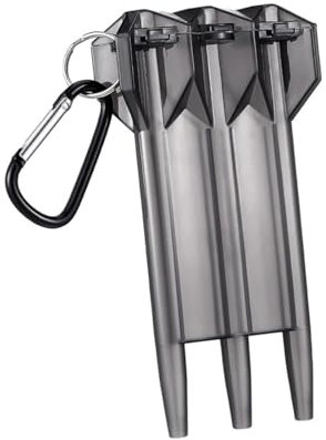 KEWUF Fléchette 1 Pcs Étui de Transport Réglable, Boîte de Rangement Portable avec Fermoir à Clé, Noir
