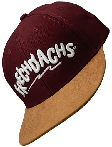 Bexxwell Cappellino Snapback per bambini (Junior, Kids, vestibilità ottimale, berretto, ragazzo, unisex), Colore: rosso, Taglia unica