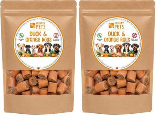 Duck and Orange Rolls Dog treat, 200g (Pack of 2)