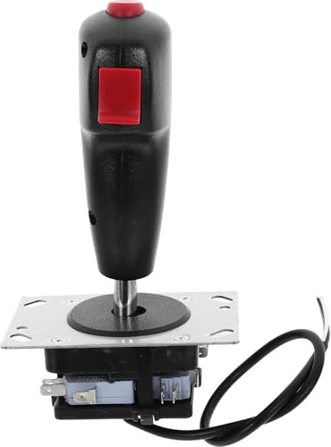 TOPPERFUN Flight Stick Sturdy 3 Pcs Game Parts Flight Joystick with Aluminum Alloy and Pvc Easy Installation Micro-motion Console Accessories
