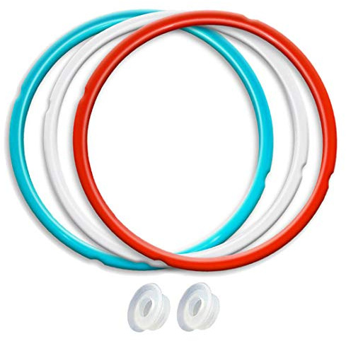 Newkiton Silicone Sealing Ring 3-Pack for 8Qt Pressure Cookers - Dishwasher Safe Food-Grade Replacement Gasket Compatible with Instant Pot 8Qt Models: IP-DUO80, IP-LUX80, Ultra, Duo Plus, Viva.
