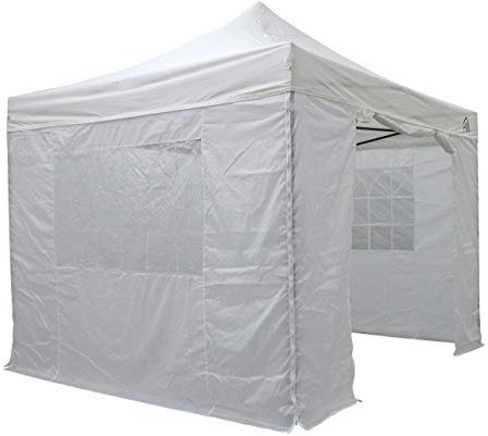 All Seasons Gazebos | Tonnelle Pliante 3x3m avec 4 Parois Latérales et Pack d'Accessoires | Matériaux Robustes, Entièrement Étanches et de Haute Qualité (Blanc)