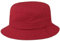 Stetson Organic Cotton Hut mit UV-Schutz Damen/Herren - aus 100% Bio-Baumwolle - Knitterfrei knautschbar - Nachhaltig - Bucket Hat unifarben - Packable Anglerhut - Frühjahr/Sommer rot L (58-59 cm)