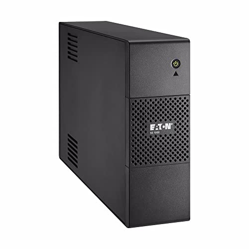 Eaton 5S – Line‑Interactive UPS 1000 VA / 600 W – 5S1000IBS – 4× IEC C13 (battery + surge) + 4× IEC C13 (surge only), AVR, USB – Black (B09KNLYB3P)