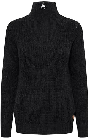 OXMO by OXNancy Troyer - Maglione da donna a maglia grossa, Nero (194007)., M