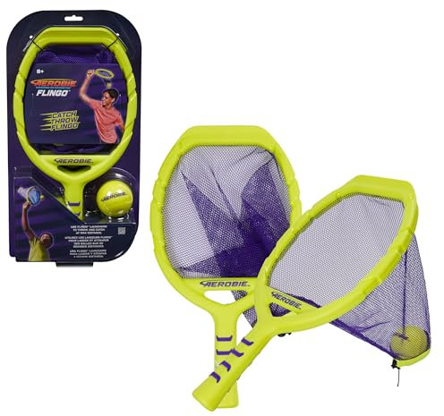 Aerobie Flingo Outdoor Tennis-Set für Kinder und Erwachsene, geeignet für Kinder und Erwachsene ab 8 Jahren