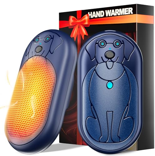 Scaldamani Ricaricabile 2 Pack, Scalda Mani Portatile Elettrico, Scaldamani Usb Riutilizzabile, Durata, Regali di Natale per Campeggio All'aperto, Caccia