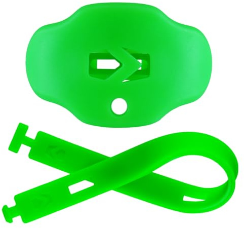 SLEEFS Kids Football Mouth Guard - Kids Mouthguard with Strap - Lip/Teeth Protector Mouthpiece - No Boil, Maximum Air Flow, for All Sports - Hot Green