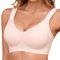 RITOSTA Bras for Women Non Wired Ladies Bras Push up Full Coverage Support Bra Wireless Seamless Bralettes Comfort Everyday Bras with Soft Pads Bra Extender(Beige,M)