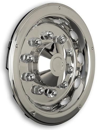 Tapacubos universales de 22,5 pulgadas con tapas para tuercas de rueda – Recto – Eje trasero para camiones.