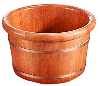 SJHDHDA Sauna Wooden Bucket,Spa, Sauna,Soak,Handmade Massage Bucket Foot Bath,Foot Spa Wash Bucket Feet Bath Basin Tub Present vision hopeful To pursue happiness Learned extensively