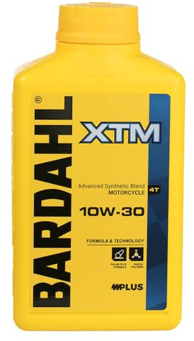 Bardahl - XTM 10W-30 - Olio Moto per Motori Pluri e Monocilindrici di Elevata Potenza, Massimizza le Prestazioni e Mantiene Pulito il Motore, 1 L