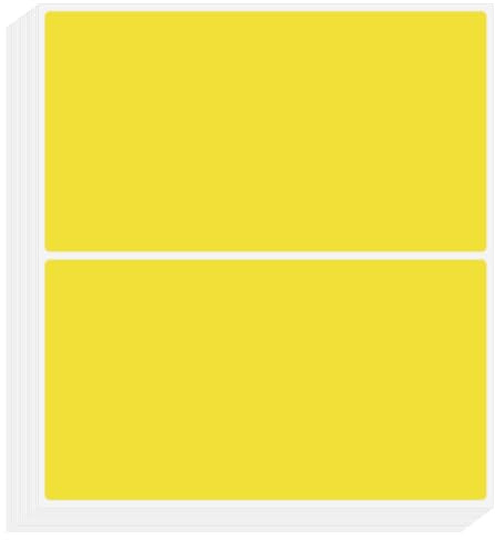 PATIKIL Color Coding Labels 7.6 x 5cm, 50 Pcs Rectangular Colored Labels Sticker Moving Stickers Tags for Inventory Packing Box, Yellow