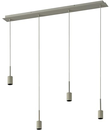 OSRAM Decor Pendelleuchte Needle Linear 4xE27, beige, Stahl, dekorative Leuchtmittel kompatibel, IP20