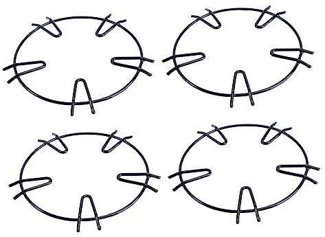 SHINEOFI 4 Pièces Support de Cuisinière à Gaz Lot de Accessoire Antidérapant et pour pour Casseroles et Poêles