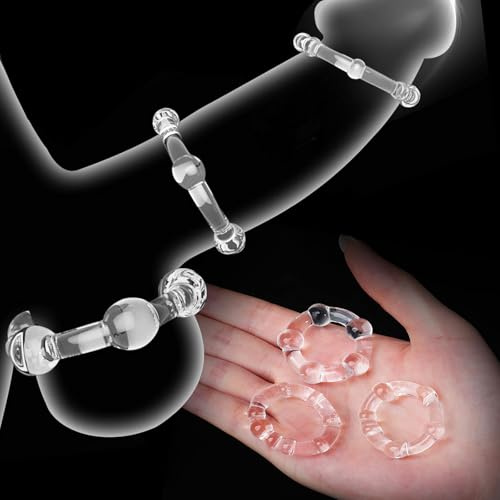 3 Anillos para el Pene Anillo Pene Masculino Ereccion de Goma Pene para Sexo más Fuerte y Duradera,Cock Ring que Mejora el Placer, Juguetes Sexuales de Adulto en Pareja Hombre