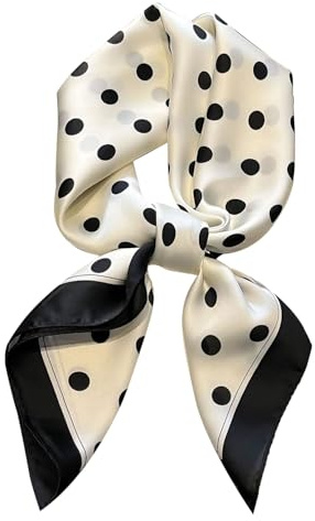 DIPZO Neck Scarf for Women, Leopard Print Scarf 70 X 70 Cm, Silk Feel Bandana for Hair, Neck, Bags & Fashion Accessories for Gifts & Outdoor Activities