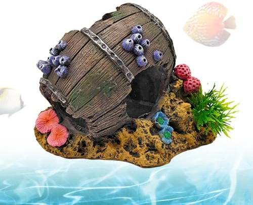 Fiskgrotta för akvarium, Fiskhus för akvarium Shrimp Cave Shelter Aquarium | Resin Fish Tank Cave Aquarium Cave, Wine Fat Räkhud, Fiskgömslandskap, Aquariumsdekorationer