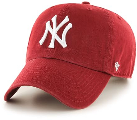 47 New York Yankees MLB Clean Up Red Adjustable Cap